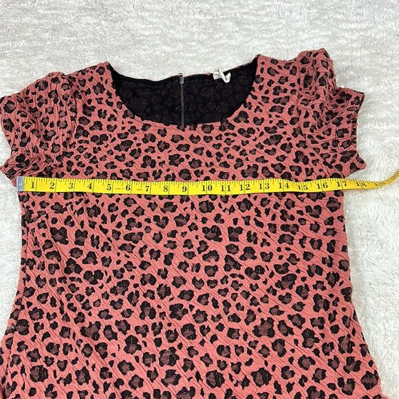 Love Marks dusky rose leopard print drop waist dress, size small - Picture 5 of 8
